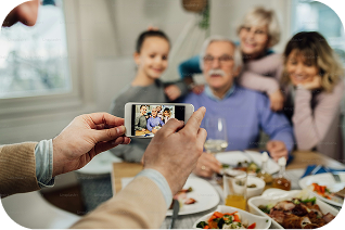 Family at the table