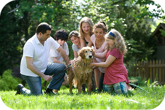 Family outdoors
